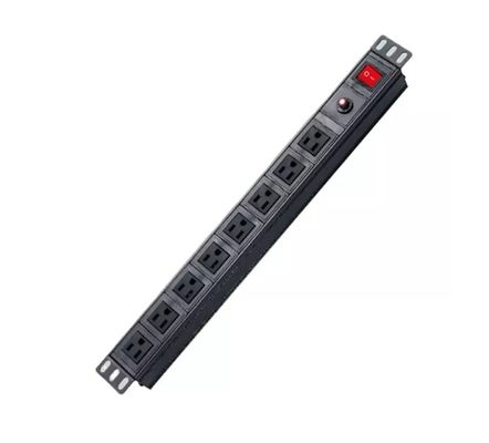 qualità  Customized 8 Way PDU Rack Mount Socket With High Flame Retardancy Material fabbrica