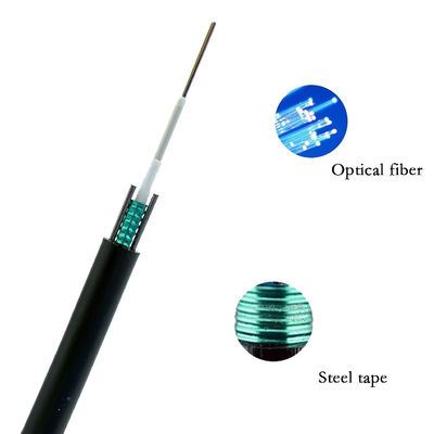Fibra corazzata all'aperto del cavo dei 2 centri ottica con il diametro della guaina 7.6mm di MDPE