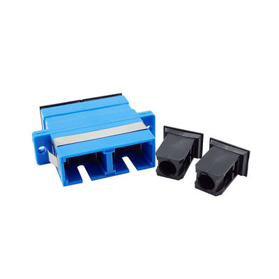 Materiale blu del PC di colore dell'adattatore dello Sc UPC del duplex a fibra ottica di singolo modo
