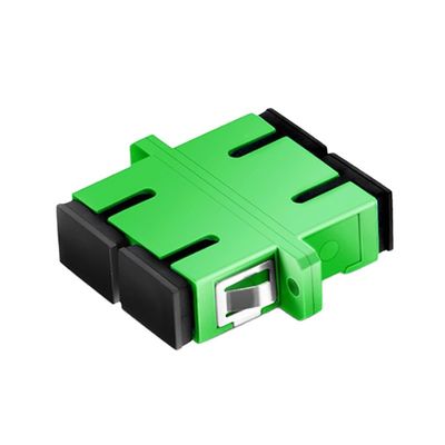 Colore verde a fibra ottica dello Sc UPC APC dell'adattatore del duplex di singolo modo