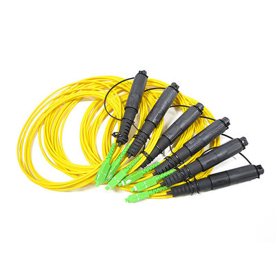 Cavo a fibra ottica all'aperto IP67 della toppa di FTTA con il connettore di Hoptic