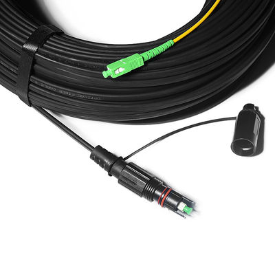 La soluzione impermeabile di FTTH, cavo di toppa di FTTA con Sc ha indurito il connettore di OptiTap