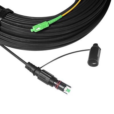 Il cavo flessibile pre Connectorized di Optitap ha indurito la lunghezza monomodale di 50FT 100FT