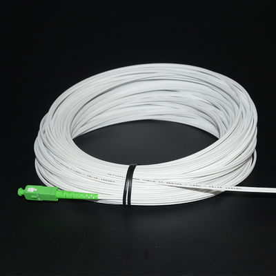 Cavo flessibile ottico bianco di colore FTTH con il ODM dell'OEM del connettore dello Sc FC