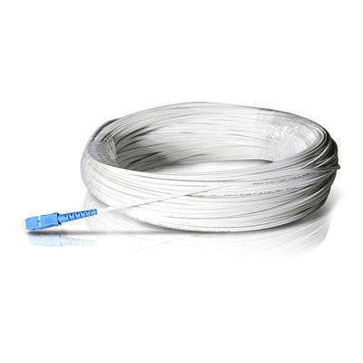 Cavo flessibile ottico bianco di colore FTTH con il ODM dell'OEM del connettore dello Sc FC