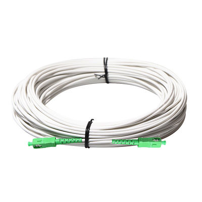 Cavo flessibile ottico bianco di colore FTTH con il ODM dell'OEM del connettore dello Sc FC