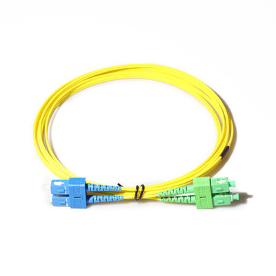 Sc APC del cavo di toppa del cavo a fibre ottiche di MP DX a LC UPC con le clip RoHS compiacente