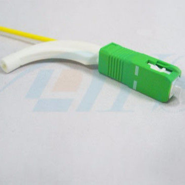 Colore giallo duplex del cavo di toppa della fibra mista dello Sc UPC stivale di angolo di 90 gradi