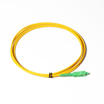 Sc bianco APC del cavo di toppa del cavo a fibre ottiche G657a2 a Sc APC 3m monomodali