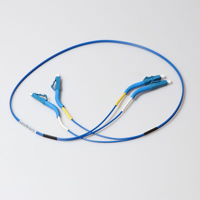 Cavo su misura del cavo di toppa della fibra dello Sc LC di 1m con lo stivale di angolo di 90 gradi