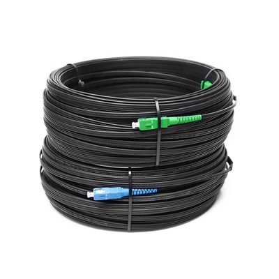 Cavo flessibile di Jumper Outdoor FTTH, cavo di toppa ottico della fibra di G657A