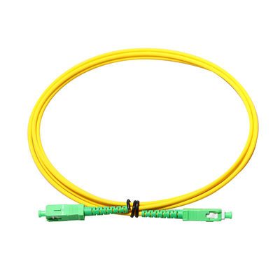 Lo Sc a fibra ottica elettrico APC dei cavi di toppa a Sc IL UPC 3 misura