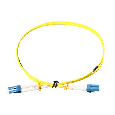 colore giallo all'aperto del cavo di toppa della fibra di 3m LC LC per l'UOMO di lan di CATV