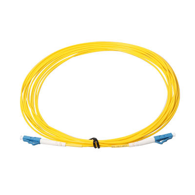 Cavo giallo della toppa della fibra mista, cavo di toppa st FC dello Sc LC del PC APC di UPC dei 3 tester