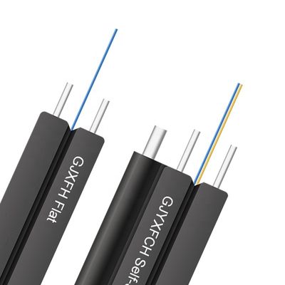 1 2 4 cavi flessibili piani dell'interno del centro/all'aperto a fibra ottica di FTTH