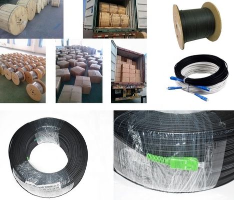 1 2 4 cavi flessibili piani dell'interno del centro/all'aperto a fibra ottica di FTTH