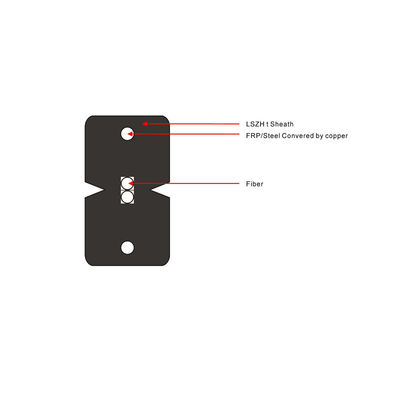 GJXFH 1 2 4 cavo flessibile a fibra ottica dell'interno del cavo flessibile G652d G657A1 G657A2 MP del ftth del centro