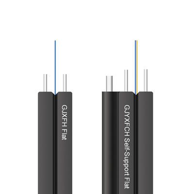Fibra ottica 1 cavo a fibre ottiche dell'interno di singolo modo del cavo flessibile di Ftth del tamburo del compensato del centro 1km 2km 3km
