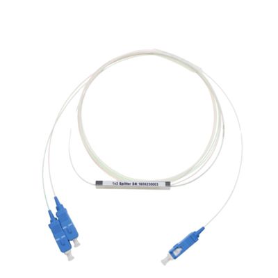 Separatore a fibra ottica di G657A1 FTTH 1x2, mini Sc APC 0.9mm del separatore dello SpA