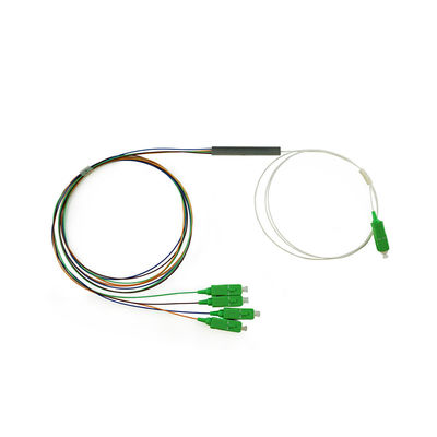 Separatore a fibra ottica di G657A1 FTTH 1x2, mini Sc APC 0.9mm del separatore dello SpA