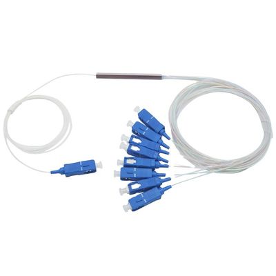 Separatore a fibra ottica 1x8 dello SpA del 1 tester mini con il connettore dello Sc UPC