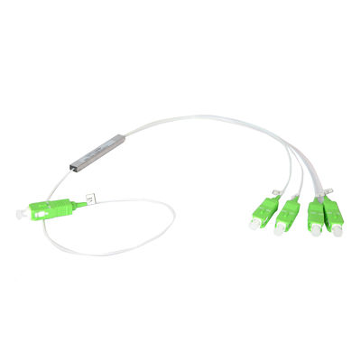 Separatore ottico dello SpA 1x4 della fibra, micro separatore d'acciaio della metropolitana dello Sc APC