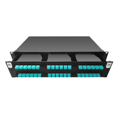 Quadro d'interconnessione ottico della fibra ad alta densità 1U a 19 pollici MPO MTP-LC 24F 10G 40G