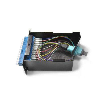Il centro ad alta densità del quadro d'interconnessione della cassetta MPO 24 per il supporto di scaffale 1U