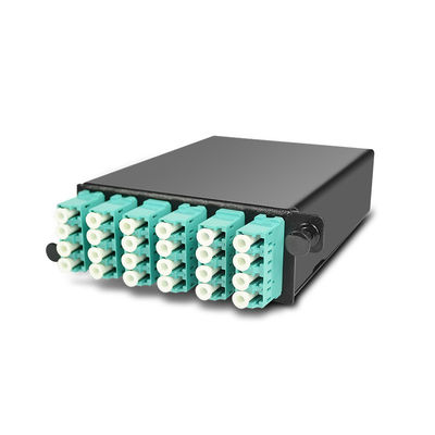 144 svuota 19&quot; quadro d'interconnessione della fibra MPO di 1U MTP con le cassette di 4pcs OM3 MTP-LC