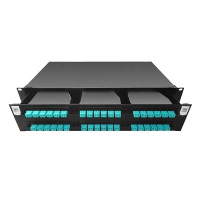 Fibra su misura 1U 19' della fibra 96 del quadro d'interconnessione di MPO 48 supporto di scaffale