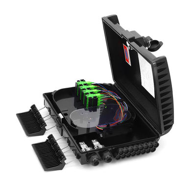 IP65 scatola terminale a fibra ottica, colore del nero del contenitore di cavo flessibile di FTTH