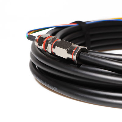 24 cavi a fibre ottiche corazzati del centro del centro 36, cavo di toppa impermeabile all'aperto della treccia