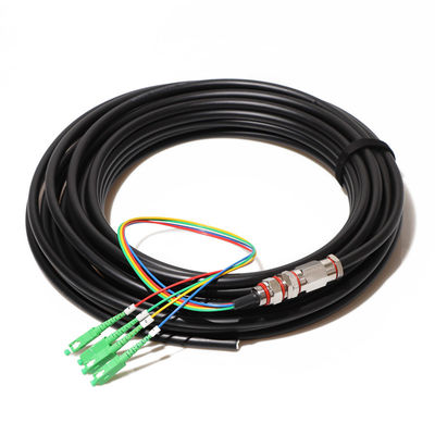 24 cavi a fibre ottiche corazzati del centro del centro 36, cavo di toppa impermeabile all'aperto della treccia