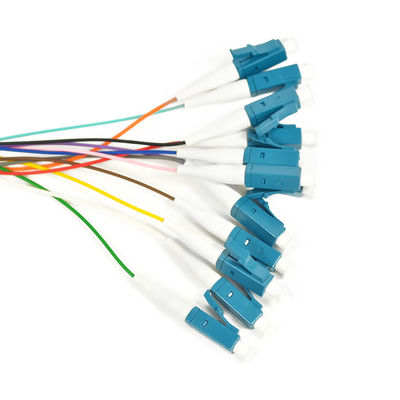 12 cavo di toppa su misura della fibra del centro 0.9mm MPO 1M monomodale Fanout