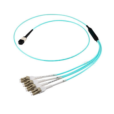 24 Assemblee di cavo a fibre ottiche del centro, MPO al cavo di sblocco di LC per FTTH
