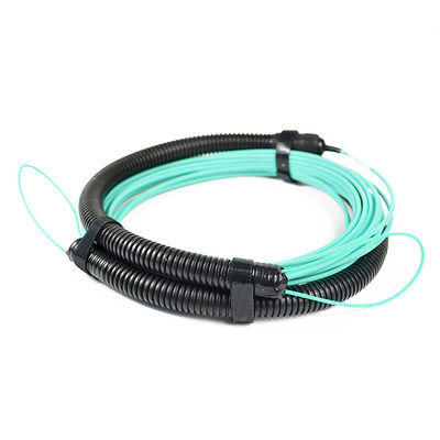 24 Assemblee di cavo a fibre ottiche del centro, MPO al cavo di sblocco di LC per FTTH