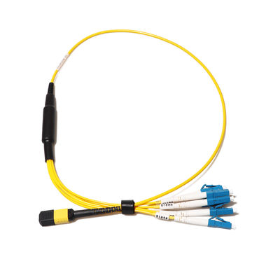 24 Assemblee di cavo a fibre ottiche del centro, MPO al cavo di sblocco di LC per FTTH