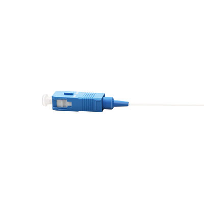 Assemblea di cavo a fibre ottiche del diametro di 0.9mm bianco lucidato semplice dello Sc 9/125 G657A1/UPC