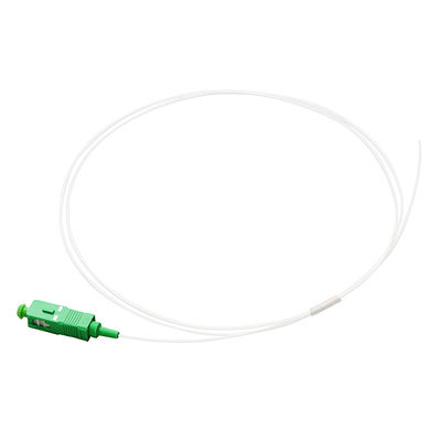 Assemblea di cavo a fibre ottiche del diametro di 0.9mm bianco lucidato semplice dello Sc 9/125 G657A1/UPC