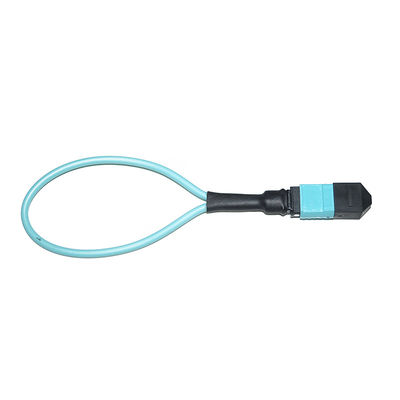 &quot;loopback&quot; su misura MTP MPO di fibra ottica OM3 24 per le soluzioni di FTTx
