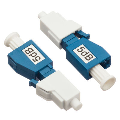 Maschio di fibra ottica dell'attenuatore blu di colore 5db al tipo femminile della spina