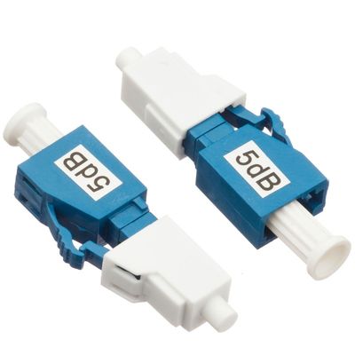 Maschio di fibra ottica dell'attenuatore blu di colore 5db al tipo femminile della spina