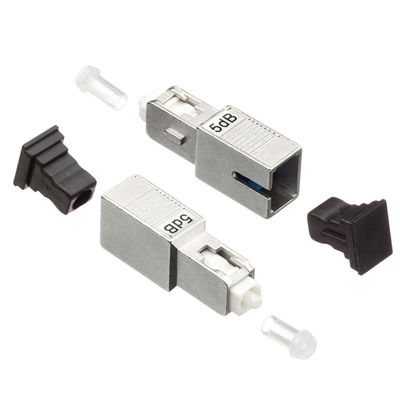 Attenuatore semplice di fibra ottica di 2.0mm, 5db attenuatore dello Sc APC con la materia plastica del metallo