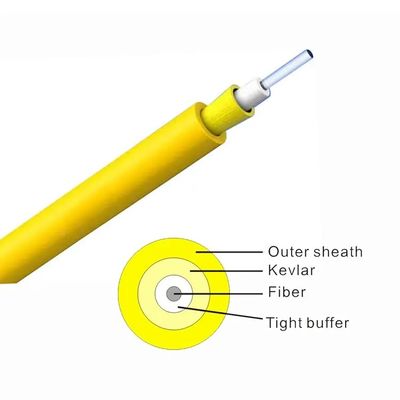 Cavo a fibre ottiche dell'interno GJFJV del duplex 8-Type del centro di buona qualità 2