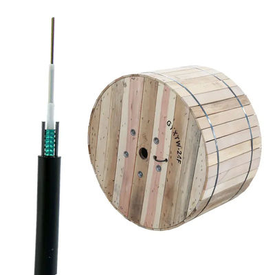 Fibra corazzata all'aperto del cavo dei 2 centri ottica con il diametro della guaina 7.6mm di MDPE