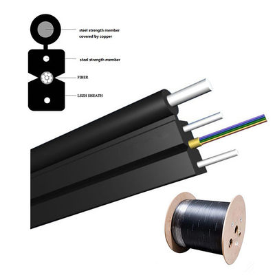 Tipo all'aperto su misura colore nero del cavo flessibile G657A1 G657A2 di FTTH