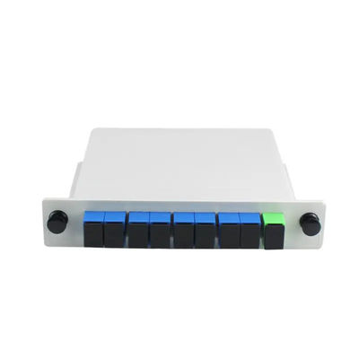Separatore a fibra ottica 1x8 tipo a cassetta dello SpA di 8 modi con il connettore dello Sc APC
