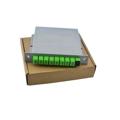Separatore a fibra ottica 1x8 tipo a cassetta dello SpA di 8 modi con il connettore dello Sc APC