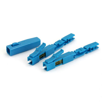Connettore a fibra ottica di colore blu, connettore veloce di LC UPC per il CCTV di FTTH CATV