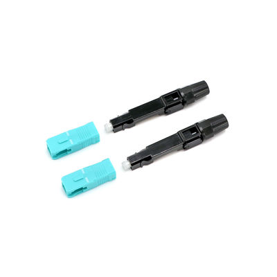 Connettore rapido della fibra ottica di FTTH LC misto con colore beige verde blu